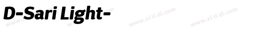D-Sari Light字体转换